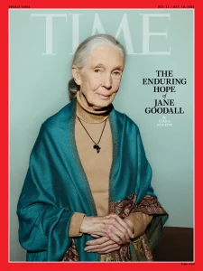 Jane Goodall en la portada de la revista TIME